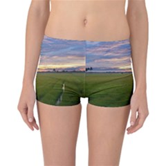 Landscape Sunset Sky Sun Alpha Reversible Boyleg Bikini Bottoms by Nexatart