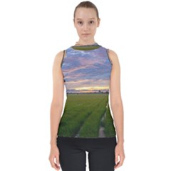 Landscape Sunset Sky Sun Alpha Shell Top