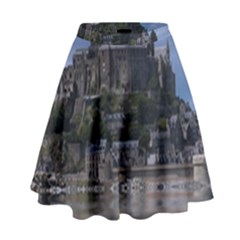 Mont Saint Michel France Normandy High Waist Skirt by Nexatart