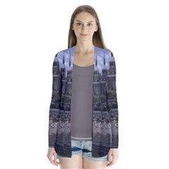 Mont Saint Michel France Normandy Drape Collar Cardigan by Nexatart