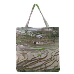 Rice Fields Terraced Terrace Grocery Tote Bag by Nexatart