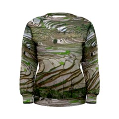 Rice Fields Terraced Terrace Women s Sweatshirt by Nexatart