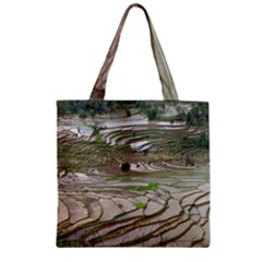 Rice Fields Terraced Terrace Zipper Grocery Tote Bag by Nexatart