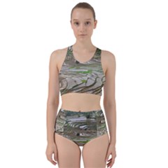 Rice Fields Terraced Terrace Racer Back Bikini Set