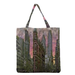 Flat Iron Building Toronto Ontario Grocery Tote Bag by Nexatart