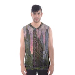 Flat Iron Building Toronto Ontario Men s Basketball Tank Top by Nexatart