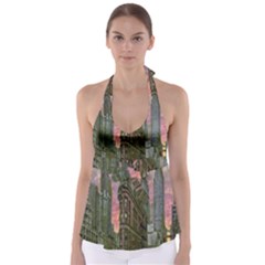 Flat Iron Building Toronto Ontario Babydoll Tankini Top by Nexatart