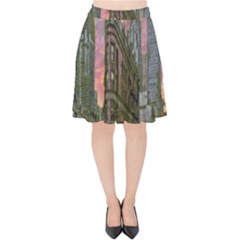 Flat Iron Building Toronto Ontario Velvet High Waist Skirt by Nexatart