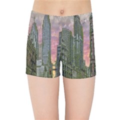 Flat Iron Building Toronto Ontario Kids Sports Shorts