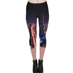 Dubai Cityscape Emirates Travel Capri Leggings  by Nexatart