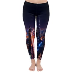 Dubai Cityscape Emirates Travel Classic Winter Leggings by Nexatart