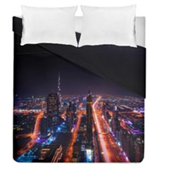 Dubai Cityscape Emirates Travel Duvet Cover Double Side (queen Size) by Nexatart