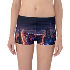 Dubai Cityscape Emirates Travel Reversible Boyleg Bikini Bottoms by Nexatart