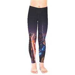 Dubai Cityscape Emirates Travel Kids  Legging by Nexatart