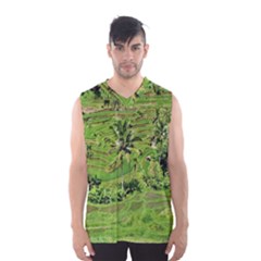 Greenery Paddy Fields Rice Crops Men s Basketball Tank Top by Nexatart