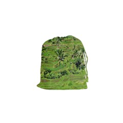 Greenery Paddy Fields Rice Crops Drawstring Pouches (xs)  by Nexatart