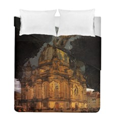 Dresden Frauenkirche Church Saxony Duvet Cover Double Side (full/ Double Size) by Nexatart