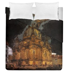 Dresden Frauenkirche Church Saxony Duvet Cover Double Side (queen Size) by Nexatart