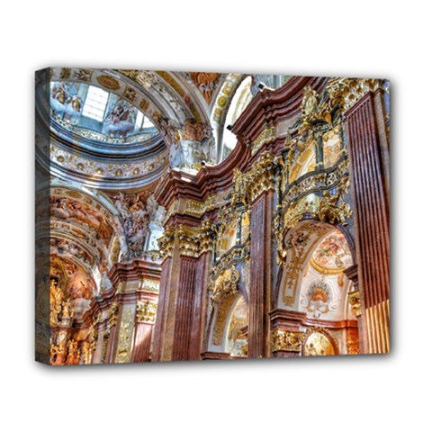 Baroque Church Collegiate Church Deluxe Canvas 20  X 16   by Nexatart