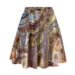 Baroque Church Collegiate Church High Waist Skirt by Nexatart