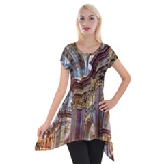 Baroque Church Collegiate Church Short Sleeve Side Drop Tunic by Nexatart