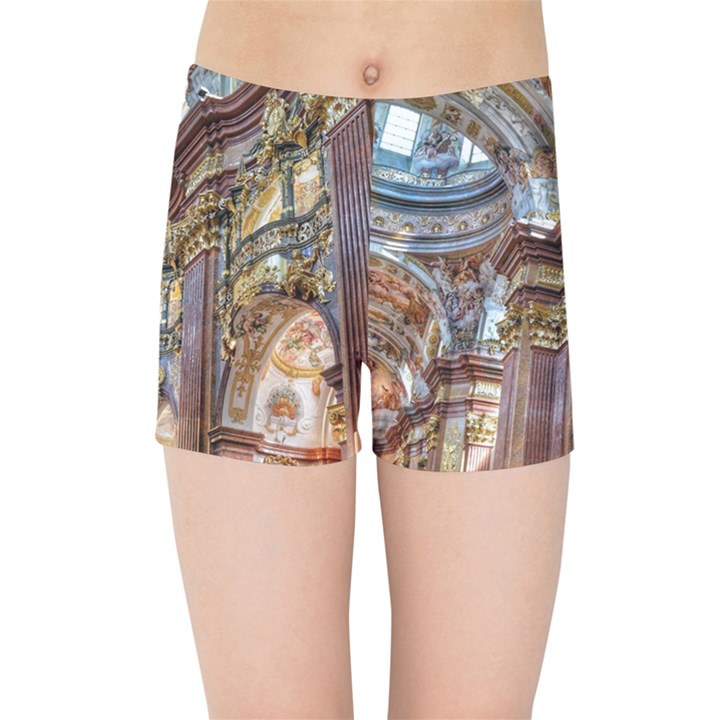 Baroque Church Collegiate Church Kids Sports Shorts