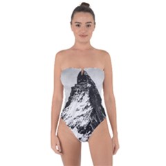 Matterhorn Switzerland Mountain Tie Back One Piece Swimsuit by Nexatart