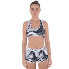 Matterhorn Switzerland Mountain Racerback Boyleg Bikini Set