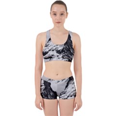 Matterhorn Switzerland Mountain Work It Out Sports Bra Set