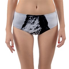 Matterhorn Switzerland Mountain Reversible Mid-waist Bikini Bottoms