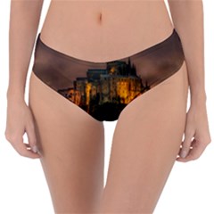 Mont St Michel Sunset Island Church Reversible Classic Bikini Bottoms