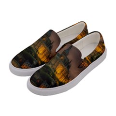 Mont St Michel Sunset Island Church Women s Canvas Slip Ons by Nexatart