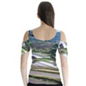 Rice Terrace Rice Fields Butterfly Sleeve Cutout Tee  View2