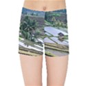 Rice Terrace Rice Fields Kids Sports Shorts View1