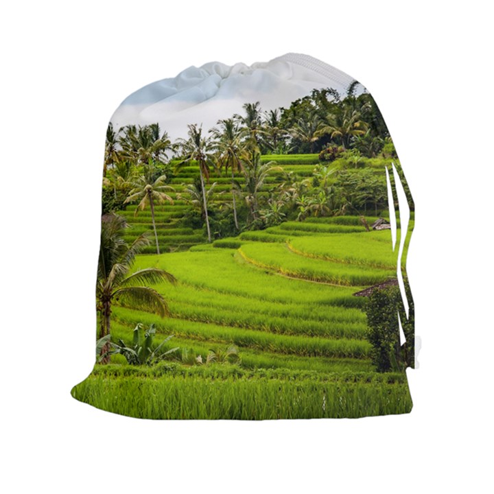 Rice Terrace Terraces Drawstring Pouches (XXL)