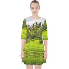 Rice Terrace Terraces Pocket Dress