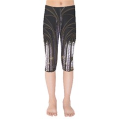 Sainte Chapelle Paris Stained Glass Kids  Capri Leggings 