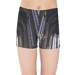 Sainte Chapelle Paris Stained Glass Kids Sports Shorts