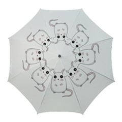 Cute Mouse Golf Umbrellas by Valentinaart