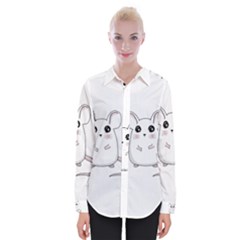 Cute Mouse Womens Long Sleeve Shirt