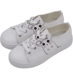 Cute Mouse Kids  Low Top Canvas Sneakers