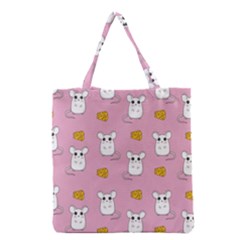 Cute Mouse Pattern Grocery Tote Bag by Valentinaart