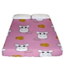 Cute Mouse Pattern Fitted Sheet (King Size) View1