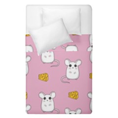 Cute Mouse Pattern Duvet Cover Double Side (single Size) by Valentinaart