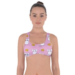 Cute Mouse Pattern Got No Strings Sports Bra