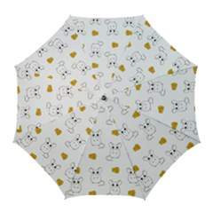 Cute Mouse Pattern Golf Umbrellas by Valentinaart