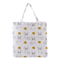 Cute Mouse Pattern Grocery Tote Bag by Valentinaart