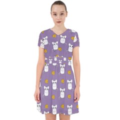 Cute Mouse Pattern Adorable In Chiffon Dress