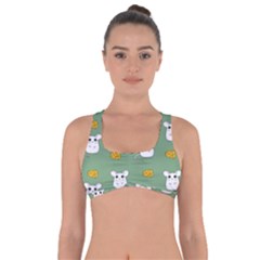 Cute Mouse Pattern Got No Strings Sports Bra