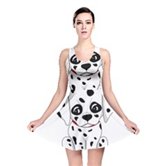 Cute Dalmatian Puppy  Reversible Skater Dress by Valentinaart